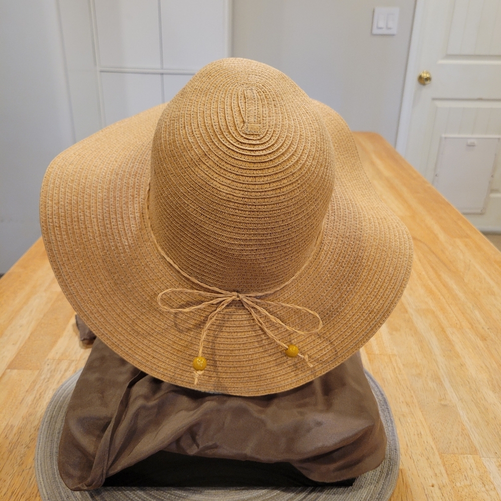 Euc~August Hat Co. Elegant Tan Sun Hat View 3